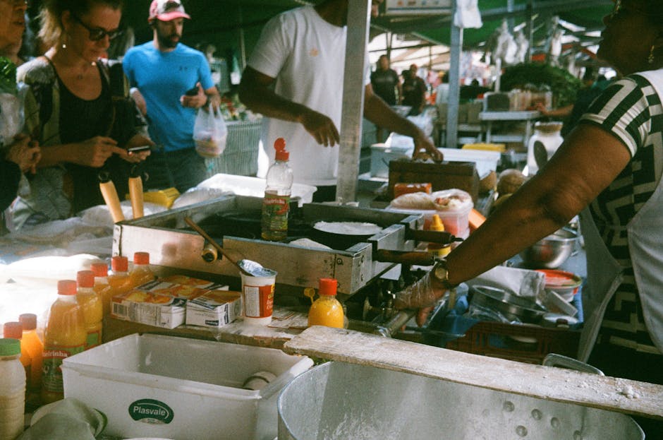 Belem Para street food market Brazil