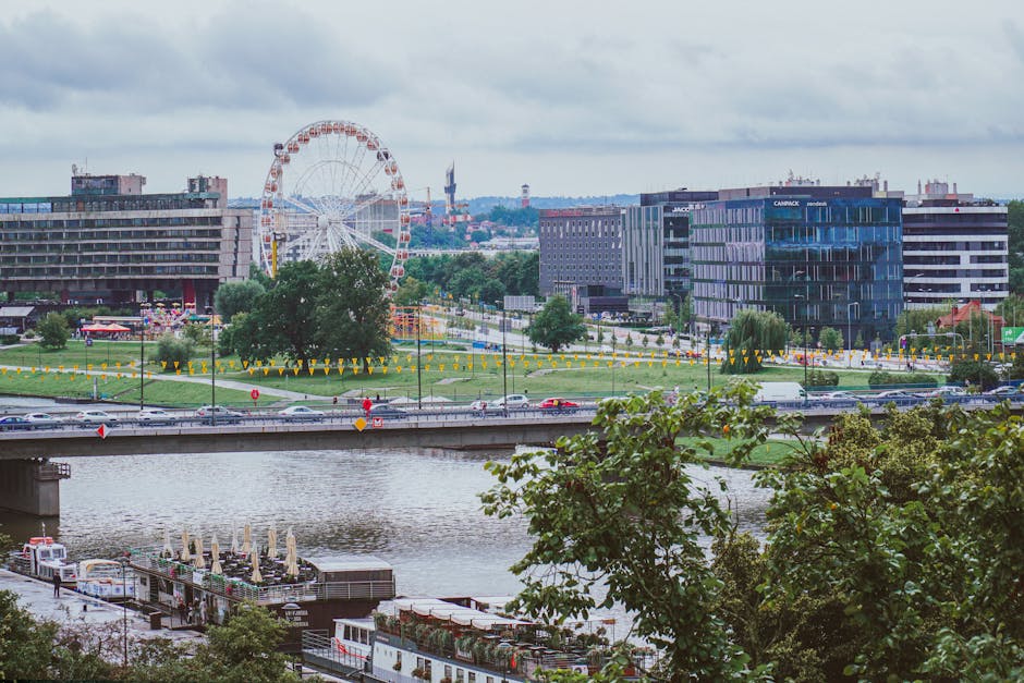 coworking space with city view Krakow Poland