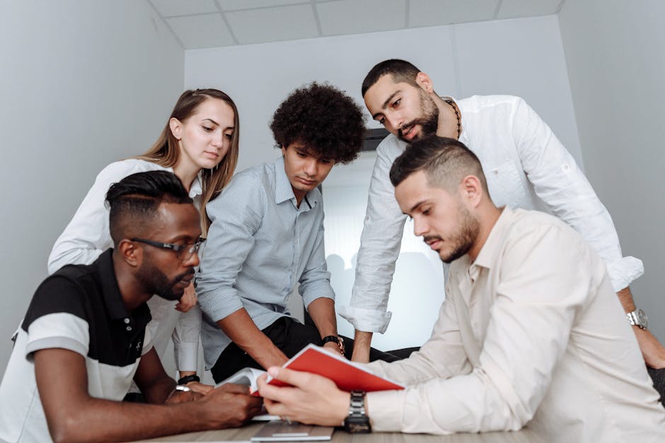 diverse team collaborating on AI project