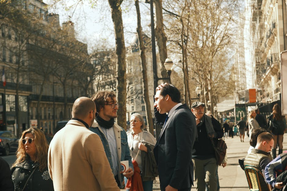 formal business conversation Paris