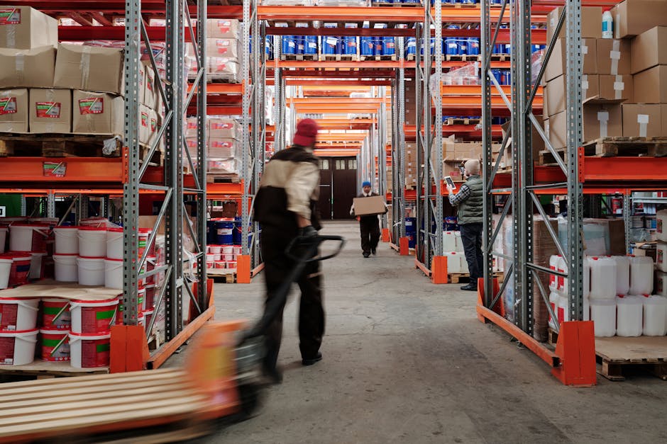 French e-commerce warehouse operations