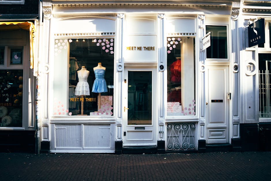 French fashion boutique  street