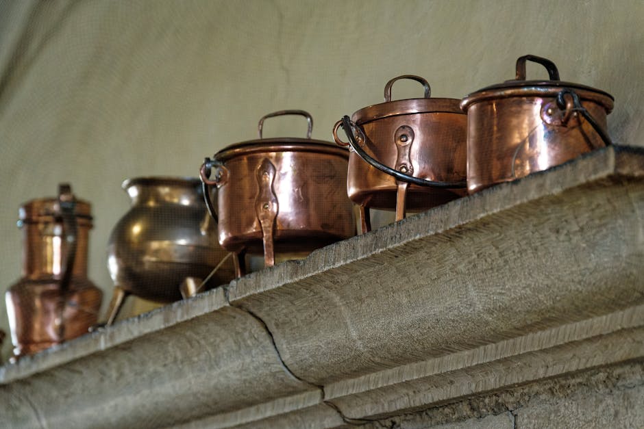 french mother sauces in copper pots
