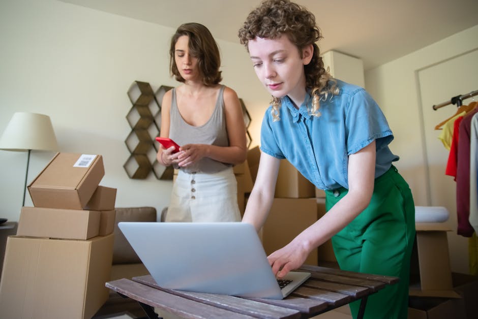 French online seller managing inventory