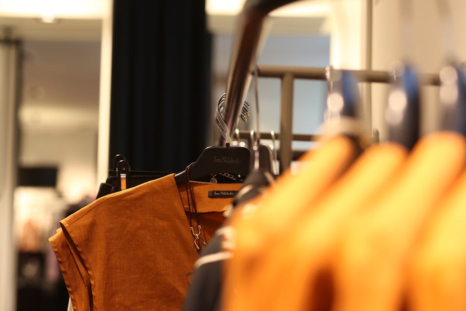 german fashion store interior with stylish clothing