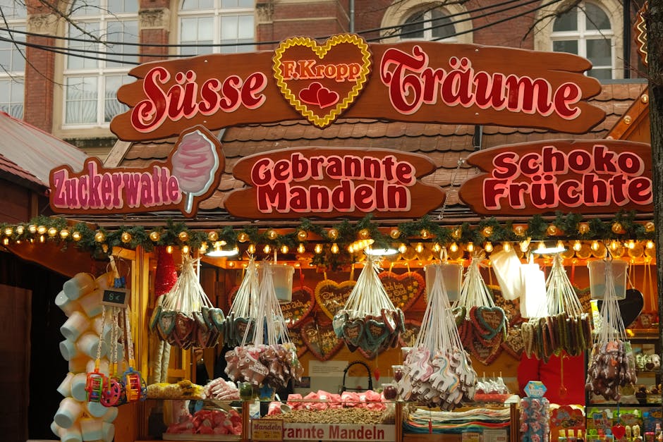 german food market stall
