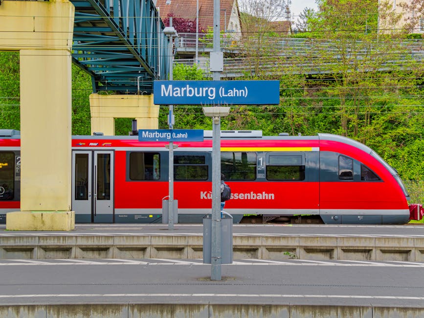 german regional train at platform