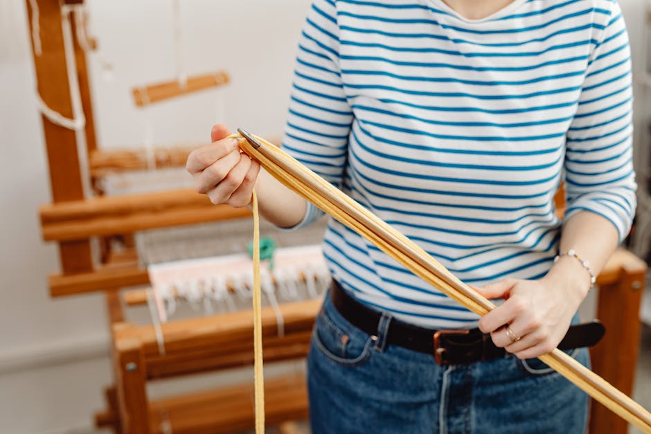 handmade textile weaving workshop