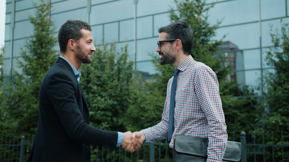 handshake between business professionals in São Paulo