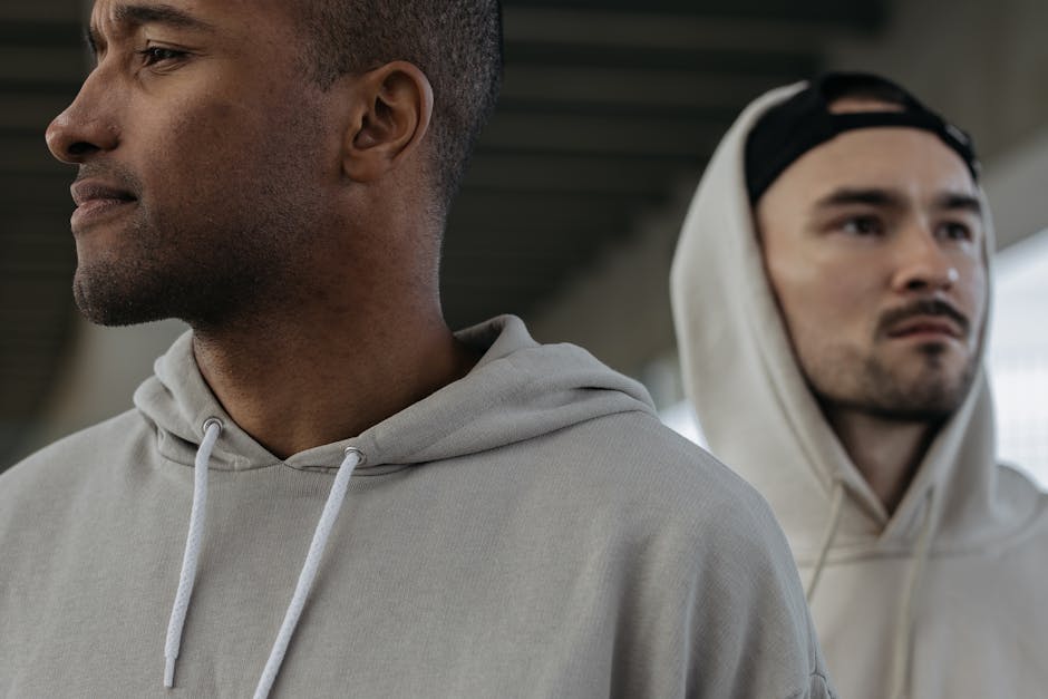 hoodie and streetwear outfit display