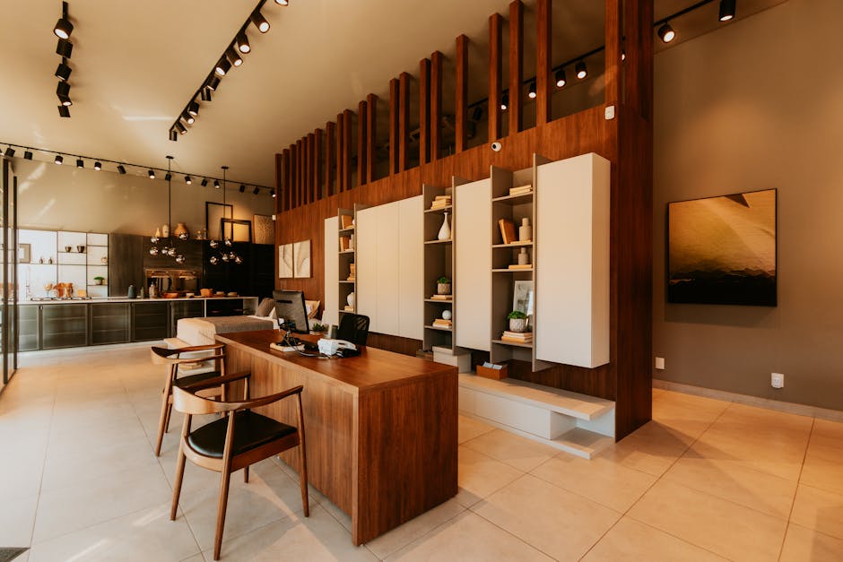 modern Brazilian office workspace