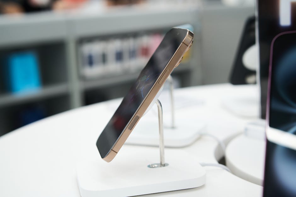 modern electronics retail showroom