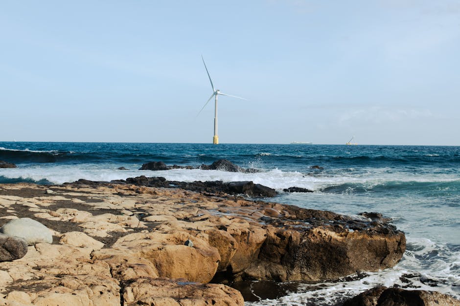 Offshore wind turbines Spanish coast