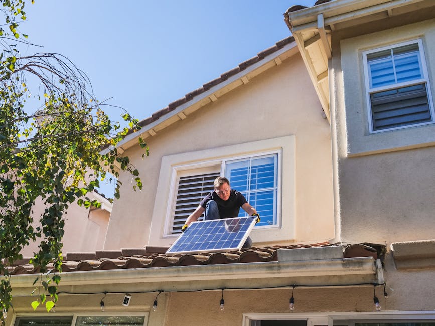 person reviewing solar kit equipment options