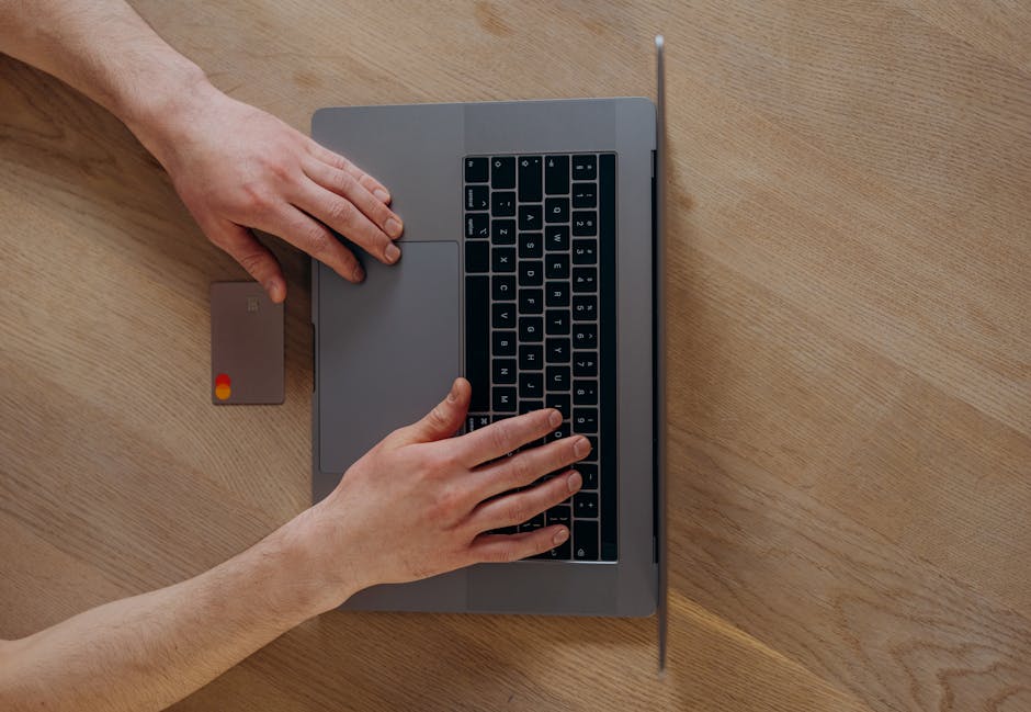 person using laptop  online Berlin