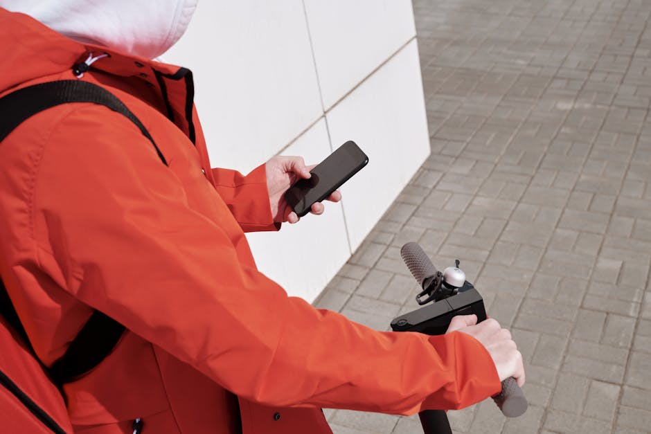 person using smartphone with fast mobile connection