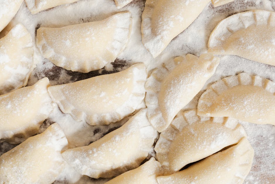 pierogi traditional Polish food market