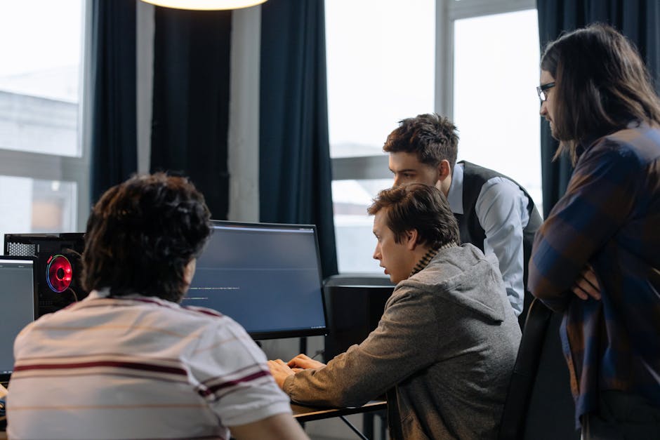 Polish programmers working together