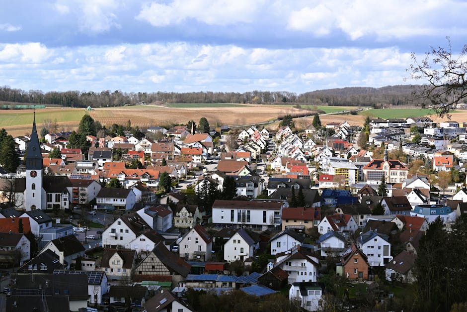 rural German village with modern connectivity