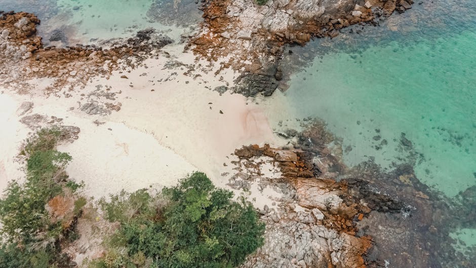 secluded beach crystal clear water Brazil