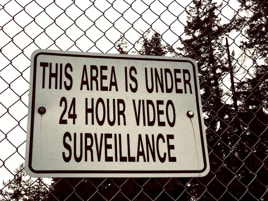 sign warning video surveillance French neighborhood