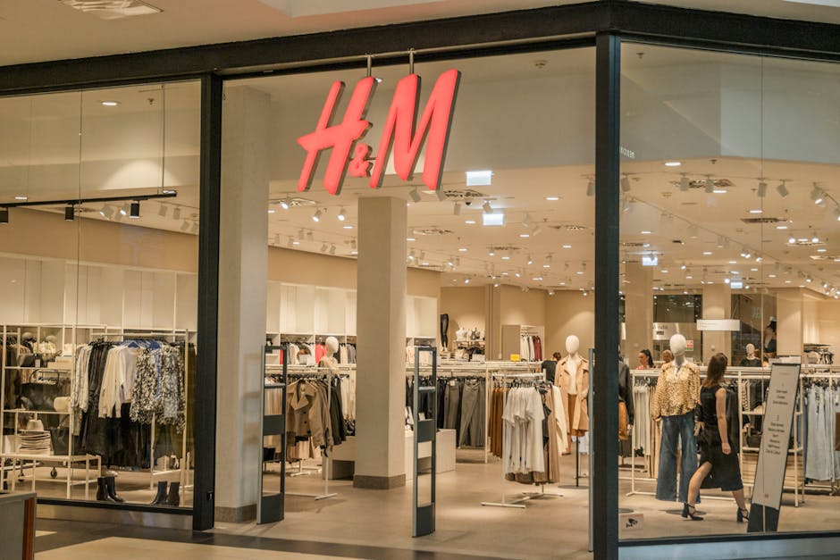 Spanish fashion brand store display