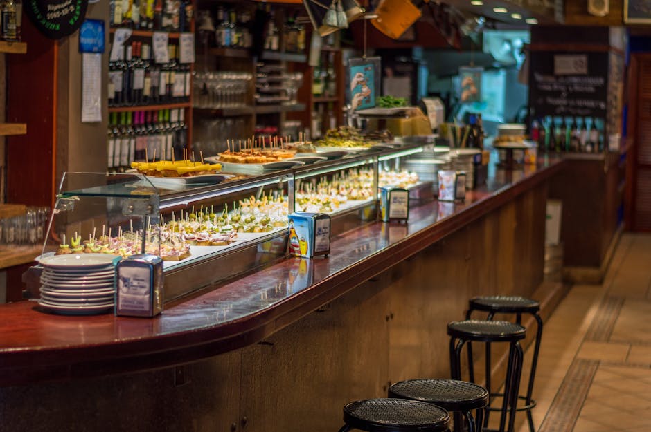 traditional Spanish tapas bar interior