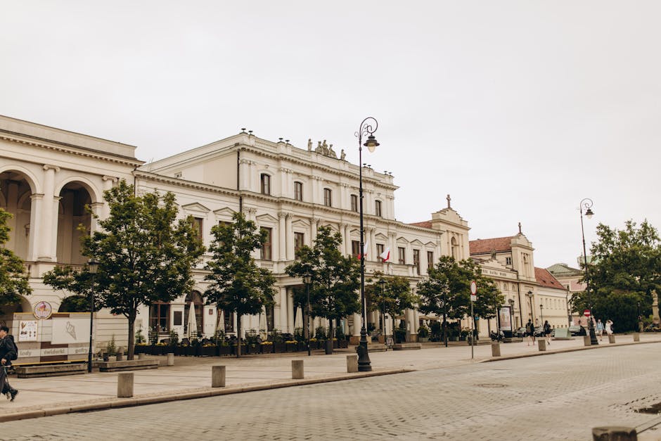 Warsaw city street fashion style Poland