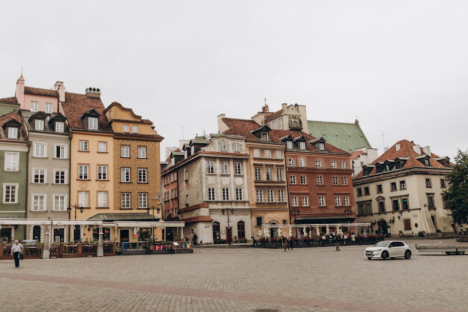Warsaw Old Town street fashion conservative style Poland