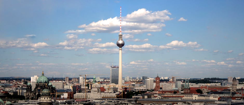 berlin skyline business meeting