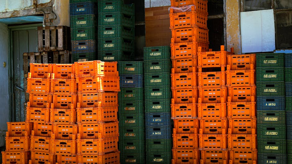 Polish food products export crates
